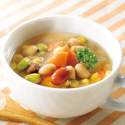 お豆と野菜のごろっとおかずスープ 160g×10袋