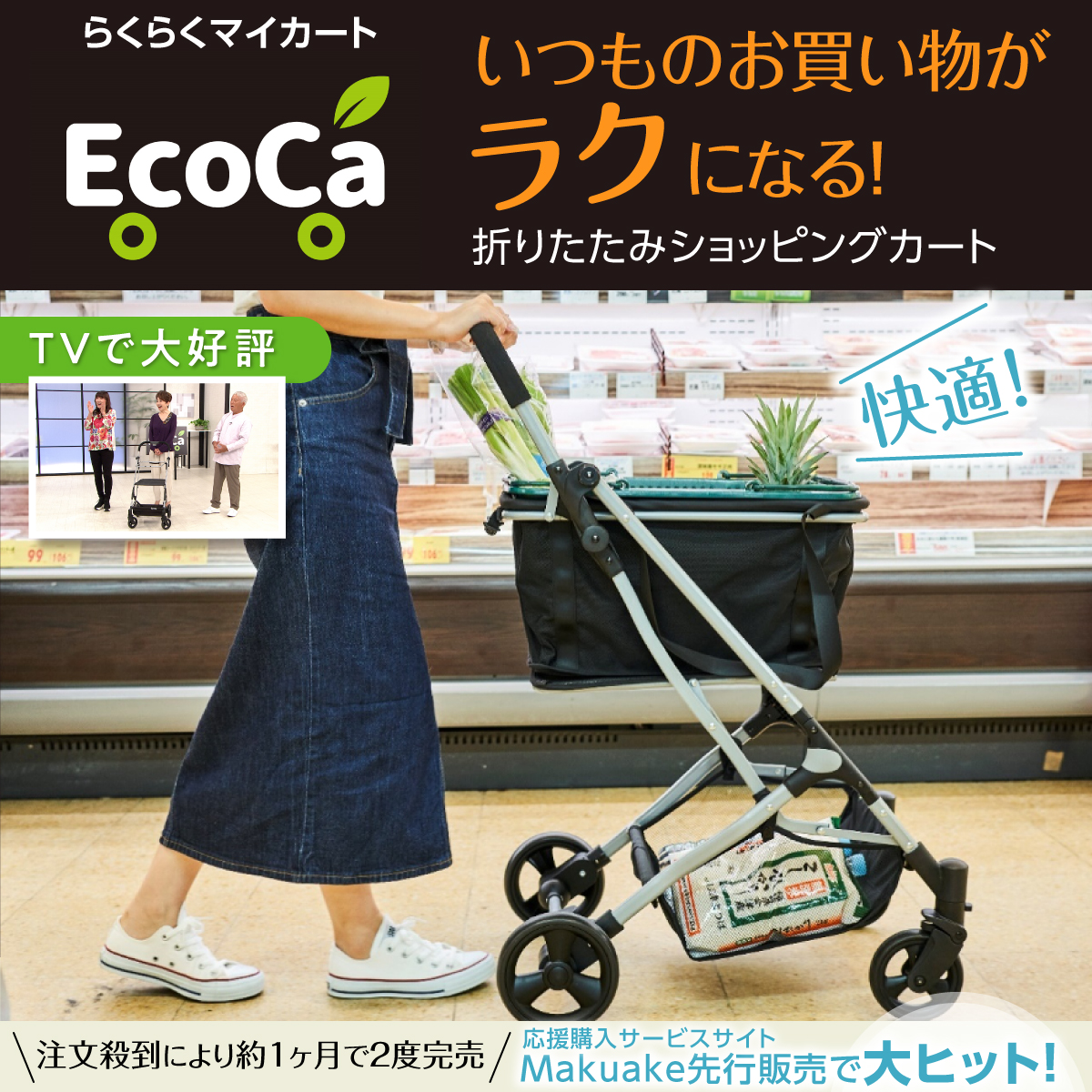 【保冷マイバッグセット】Ecoca エコカ（本体＋マイバッグ+保冷バッグ）【Bタイプ】
