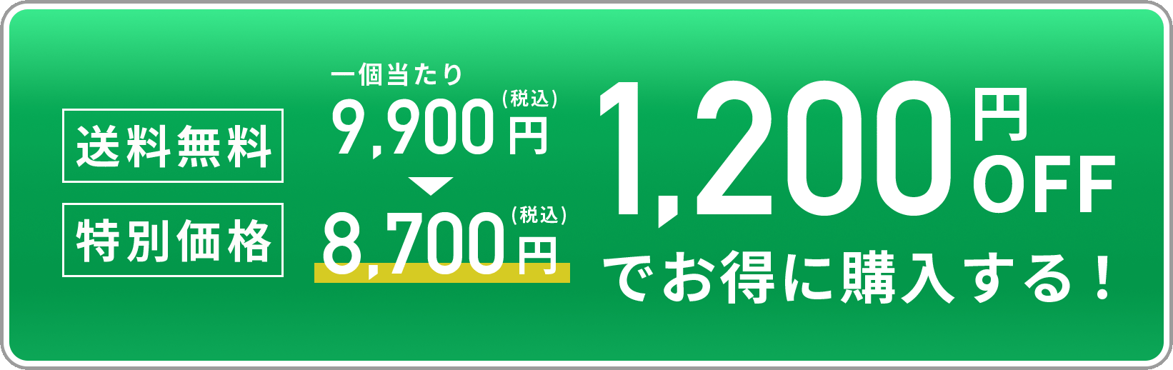 1,200円OFFでお得に購入する！