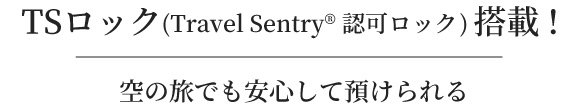 TSロック搭載！