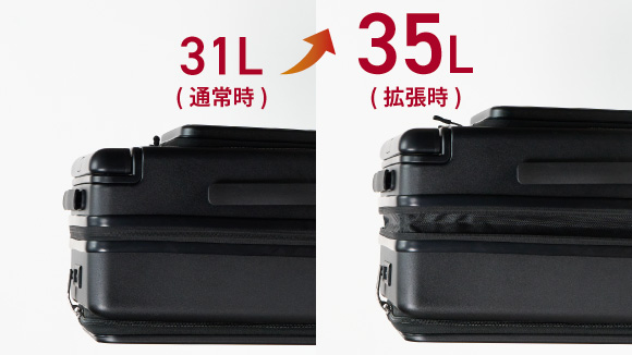 通常時と拡張時の比較