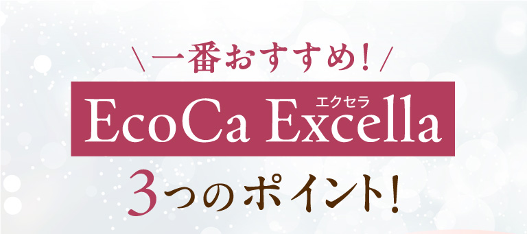 一番おすすめ！ Ecoca Excella 3つのポイント!