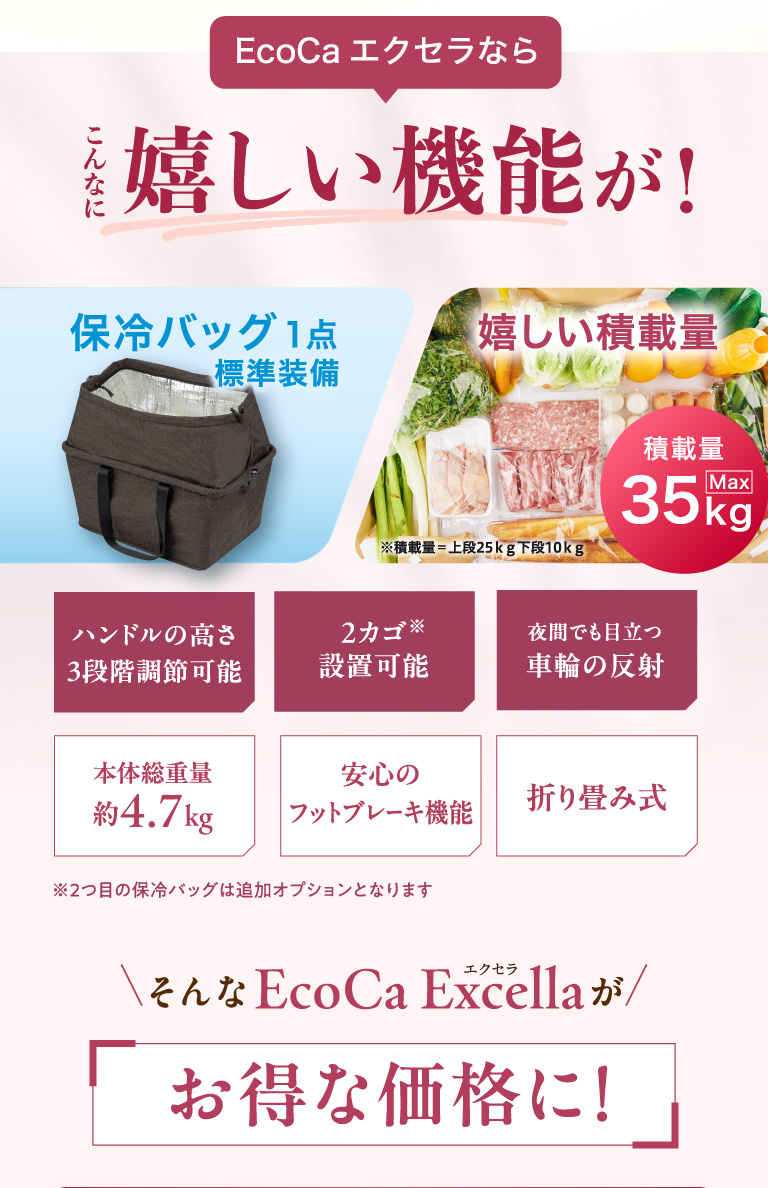 EcoCaエクセラならこんなに嬉しい機能が！