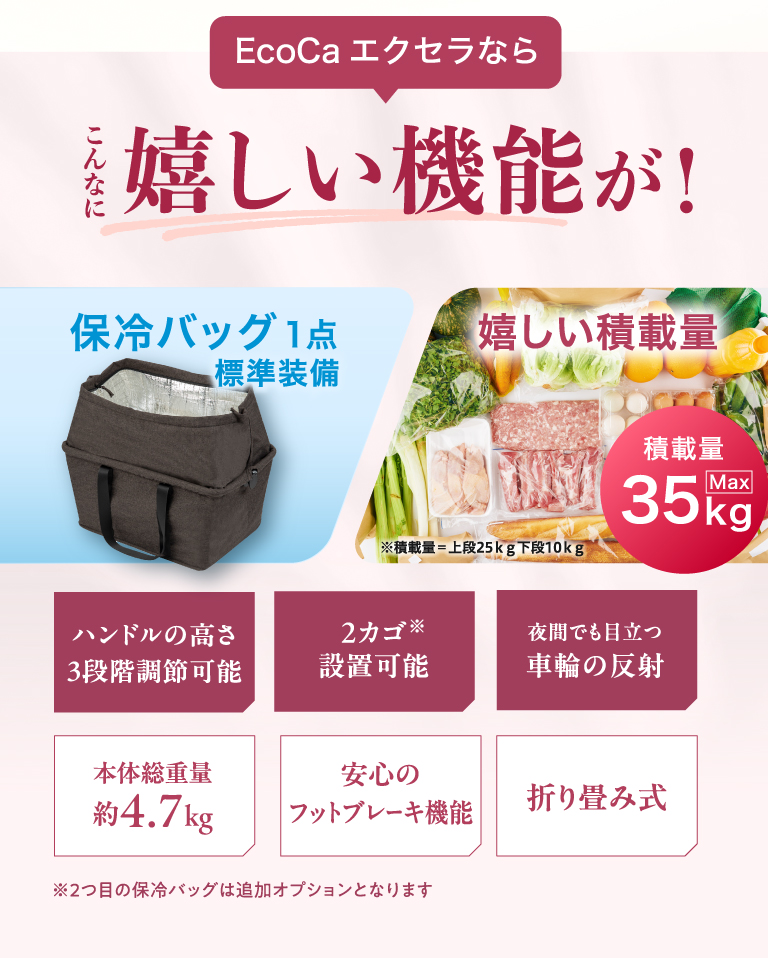 EcoCaエクセラならこんなに嬉しい機能が！