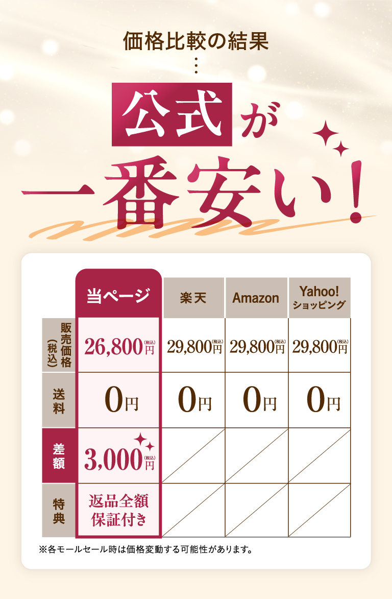 公式が一番安い！