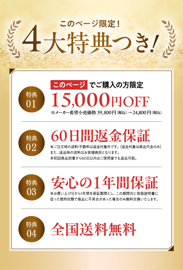 このページ限定　4大特典付き