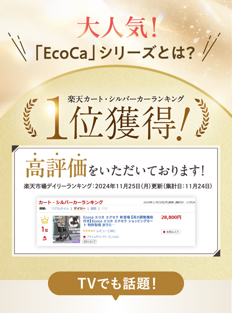 大人気!「EcoCa」シリーズとは？