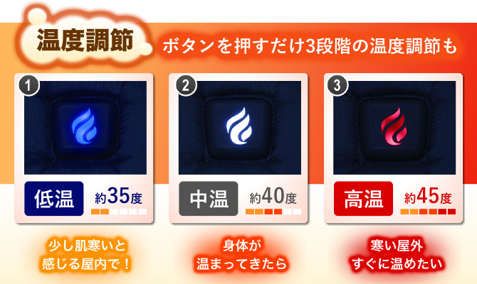 スピードヒートの温度調節機能イメージ画像