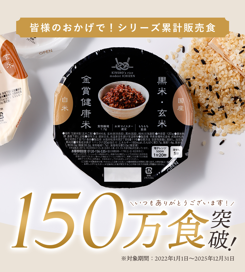 100万食突破